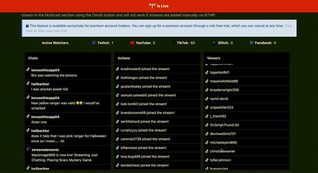 Manage Multiple Streams